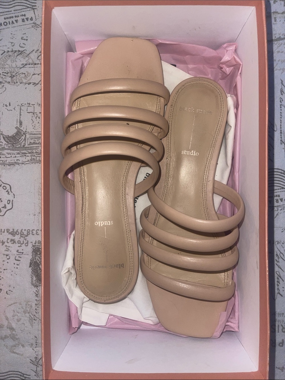 Studio Nude Multi-Strap Slide Sandals